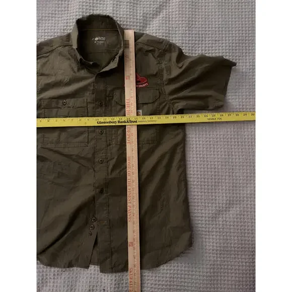 Carhartt Force Men's Relaxed Fit Casual Shirt Salt Lake County Patch Size M - Picture 4 of 6